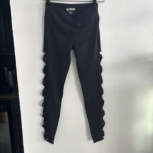 Forever 21 Black Open leg Active Leggings